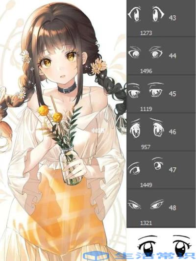 procreate画眼睛画不对称怎么办(procreate对称功能不对称)