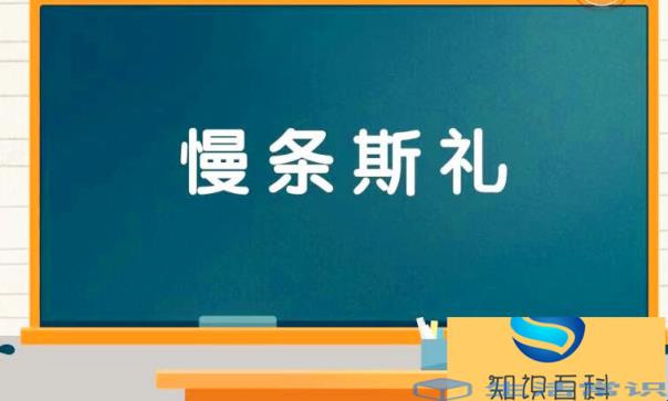 慢条斯礼代表什么意思