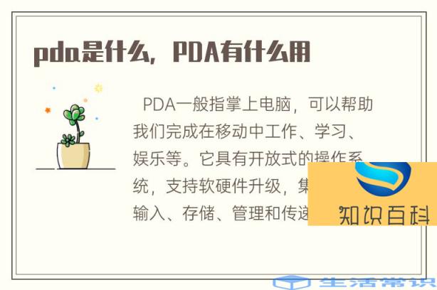 pda是什么，PDA有什么作用